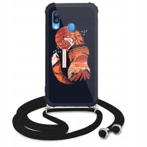 Etui Crossbody do SAMSUNG A40 Sznurek Modne Wzory