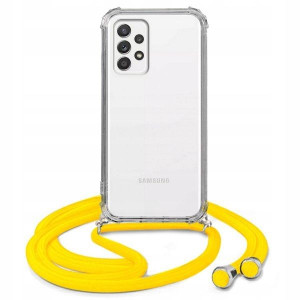 Etui Crossbody Do SAMSUNG A52 5G Żółty Sznurek