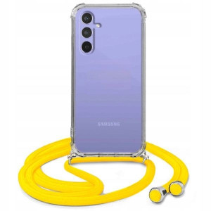 Etui Crossbody Do SAMSUNG A54 5G Żółty Sznurek
