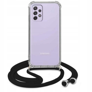 Etui Crossbody Do SAMSUNG A72 5G Czarny Sznurek