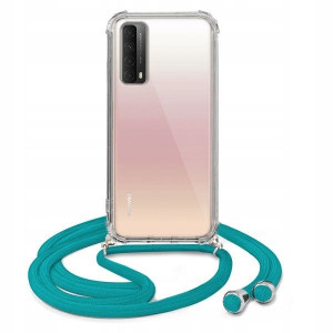 Etui Crossbody Do SAMSUNG A90 5G Turkusowy Sznurek