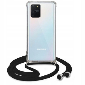Etui Crossbody Do SAMSUNG A91 Czarny Sznurek Case