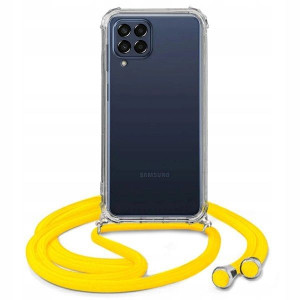 Etui Crossbody Do SAMSUNG M53 5G Żółty Sznurek