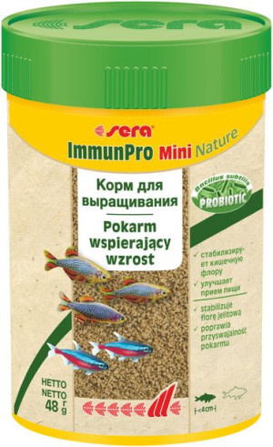 Sera ImmunPro Mini Nature 100ml - dla ryb ozdobnych do 4cm