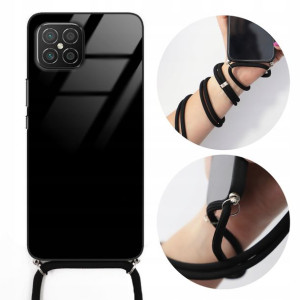 Etui CROSSGLAM do HUAWEI NOVA 8 SE Czarny Sznurek