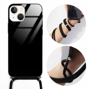 Etui CROSSGLAM do IPHONE 13 MINI Czarny Sznurek