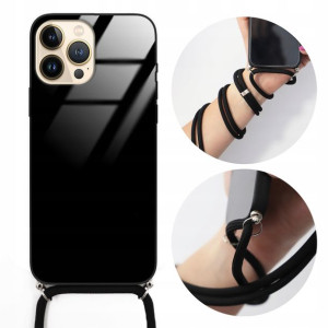 Etui CROSSGLAM do IPHONE 13 PRO MAX Czarny Sznurek