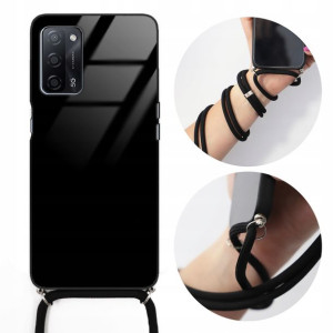 Etui CROSSGLAM do OPPO A55 Obudowa Czarny Sznurek