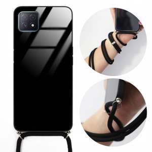 Etui CROSSGLAM do OPPO A72 5G Case Czarny Sznurek