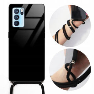 Etui CROSSGLAM do OPPO RENO 6 Case Czarny Sznurek