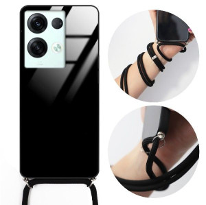 Etui Crossglam Do OPPO RENO 8 Case Czarny Sznurek