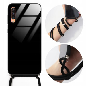 Etui CROSSGLAM do SAMSUNG A50 Case Czarny Sznurek