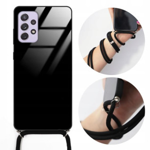 Etui CROSSGLAM do SAMSUNG A72 5G Czarny Sznurek