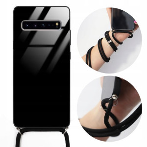 Etui CROSSGLAM do SAMSUNG S10 5G Czarny Sznurek