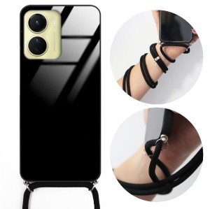 Etui Crossglam Do VIVO Y16 Case Czarny Sznurek