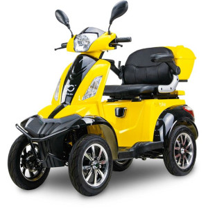Czterokołowy skuter elektryczny BILI BIKE SHINO QUADRO 30Ah LIT żółtoczarny