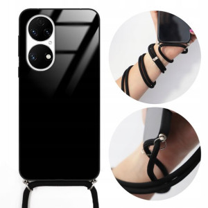 Etui Crossglam HUAWEI P50 Czarny Sznurek Obudowa
