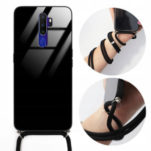 Etui Crossglam OPPO A11X Czarny Sznurek Obudowa