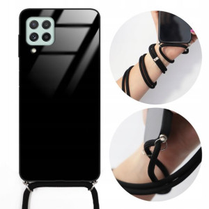Etui Crossglam SAMSUNG A22 4G Czarny Sznurek Case