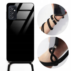 Etui Crossglam SAMSUNG M52 5G Czarny Sznurek Case