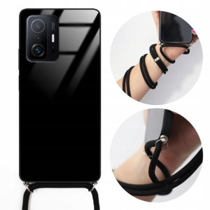 Etui Crossglam XIAOMI 11T 5G Czarny Sznurek Case