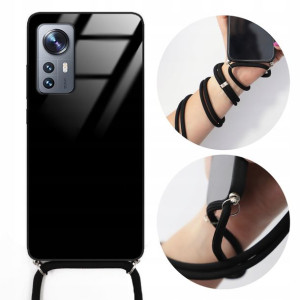 Etui Crossglam XIAOMI 12 Czarny Sznurek Obudowa