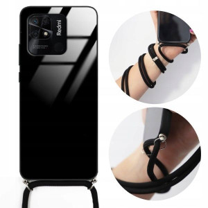 Etui Crossglam XIAOMI REDMI 10C 4G Czarny Sznurek