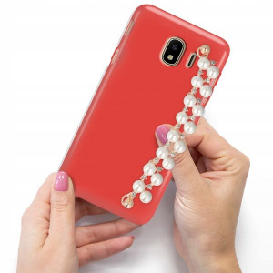 Etui Czerwony Mat Blink do SAMSUNG J4 2018 Perły