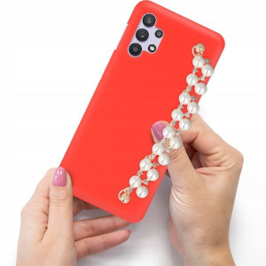 Etui Czerwony Matowe Blink do SAMSUNG A32 4G Perły