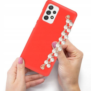 Etui Czerwony Matowe Blink do SAMSUNG A52 5G Perły