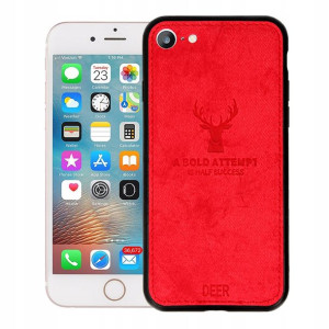 Etui Deer Do Iphone Se2 Obudowa Czerwony Ochronne