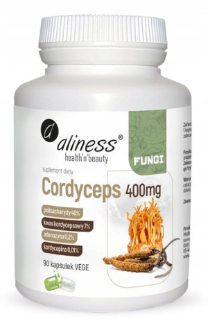 Aliness Cordyceps 400 mg 90 kapsułek