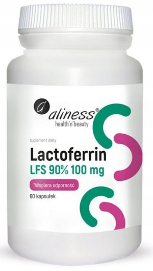Aliness Lactoferrin LFS 90% 100mg 60kapsułek