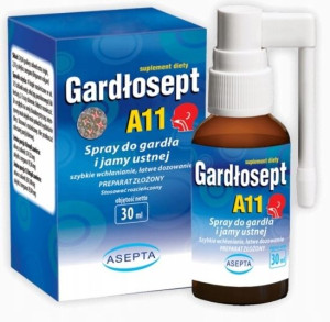 Asepta Gardłosept A11 Spray do gardła 30 ml