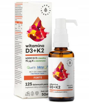 Aura WITAMINA D3 4000IU K2 MK7 FORTE krople 50ml