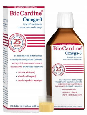 BioCardine Omega-3 Płyn EPA DHA 200ml