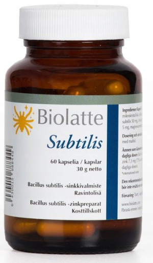 Biolatte Subtilis cynk 60 kapsułek