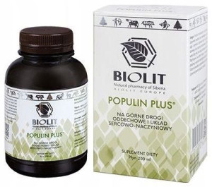 Biolit Populin plus (topola czarna) płuca odporność 200ml