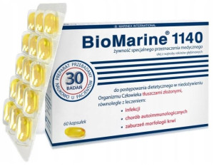 BioMarine 1140 olej z wątroby rekina 60kapsułek