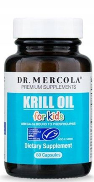 Dr Mercola Olej z Kryla dla dzieci 60 kapsułek