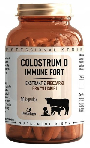 HerbaSano Colostrum D Immune Fort 60 kapsułek
