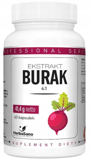 HerbaSano Ekstrakt Z Buraka trawienie 60kapsułek
