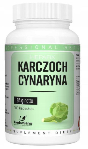 HerbaSano Karczoch i Cynaryna 100 kapsułek