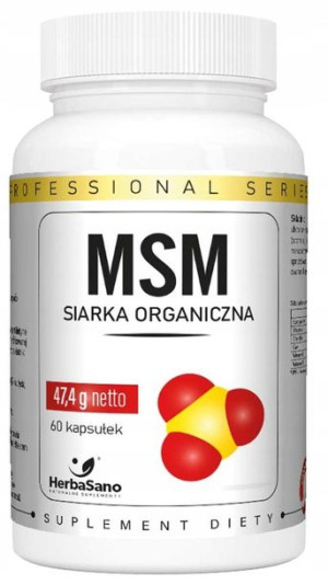 HerbaSano MSM siarka Organiczna 60kapsułek