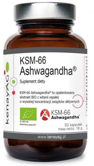 KENAY Ashwagandha KSM-66 600mg Ekstrakt 60kapsułek