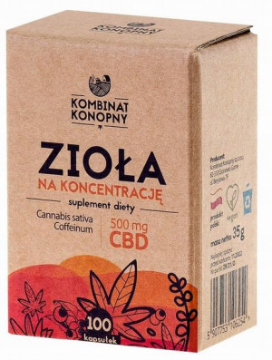 Kombinat Zioła na koncentrację 100 kapsułek