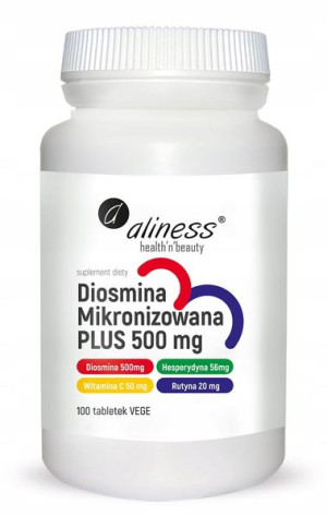Aliness Diosmina Mikronizowana Plus 500mg 100tabl