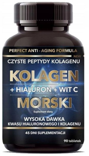 Kolagen morski hialuron i Wit C 90tab Intenson