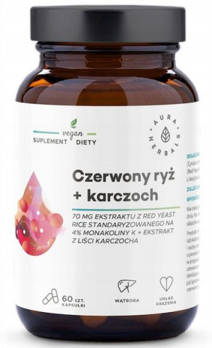Aura Herbals Czerwony ryż + Karczoch 60kapsułek