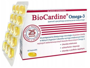 BioCardine Omega-3 kwasy omega-3 60 kapsułek